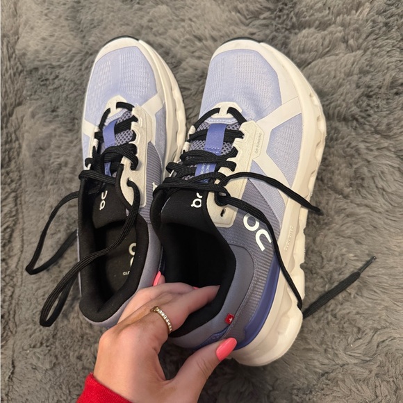 On Cloudrunner Running Shoes - Purple and White - Picture 6 of 6